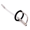 Kiotos Tige d'urètre percée Catheter Ribbed 21cm - Diamètre 9mm
